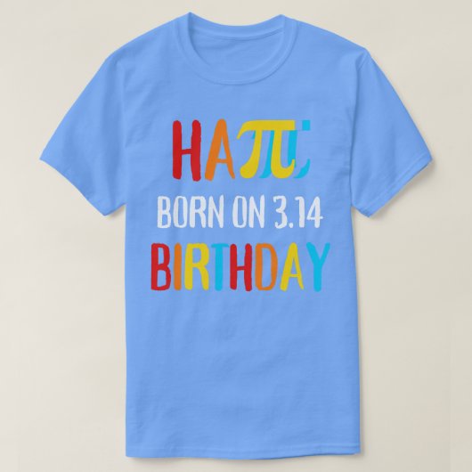 T-shirt Né le Mars 314 Pi Day Humour Fête Happy B (Design devant)