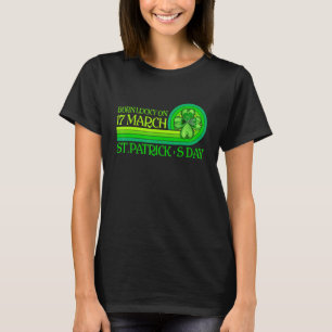 T-shirt Né Lucky Le 17 Mars Irlandais Anniversaire St. Pat