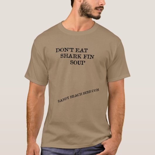 T-shirt Ne mangez pas de requins (Devant)