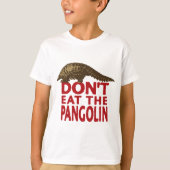 T-shirt Ne mangez pas le Pangolin (Devant)