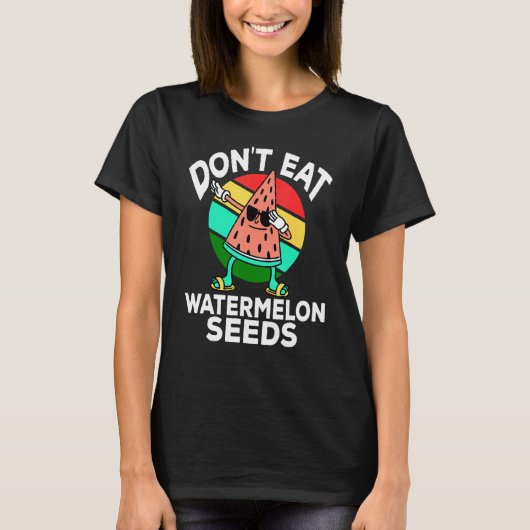T-shirt Ne Mangez Pas Les Graines De Pastèque Grossesse D (Devant)