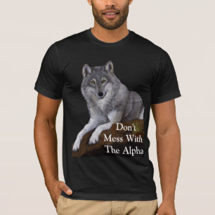 T-shirt Ne manquez pas avec Alpha Wolf