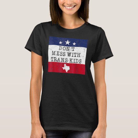 T-shirt Ne manquez pas avec Trans Kids Texas Protect Trans (Devant)