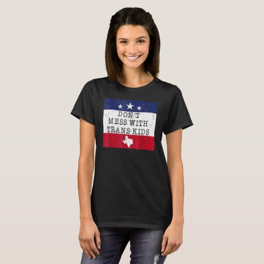 T-shirt Ne manquez pas avec Trans Kids Texas Protect Trans (Devant entier)