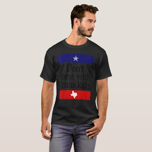 T-shirt Ne manquez pas avec Trans Kids Texas Protect Trans (Devant entier)