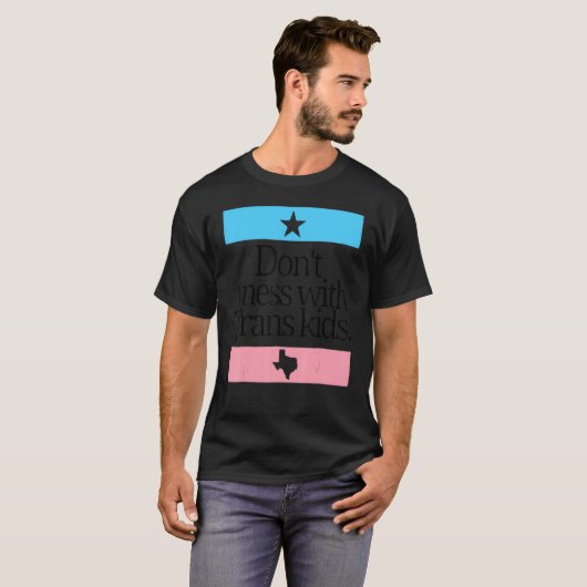T-shirt Ne manquez pas avec Trans Kids Texas Protect Trans (Devant entier)
