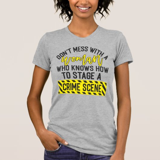 T-shirt Ne manquez pas avec une femme (Devant)