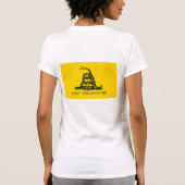 T-shirt Ne marchez pas sur moi - drapeau de Gadsden - (Dos)