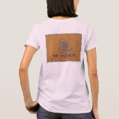 T-shirt ne marchez pas sur moi image de serpent (Dos)