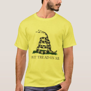 T-shirt Ne marchez pas sur moi, thé de drapeau de Gadsden