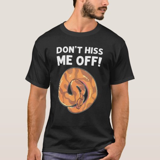 T-shirt Ne me baise pas sur Banana Ball Python (Devant)