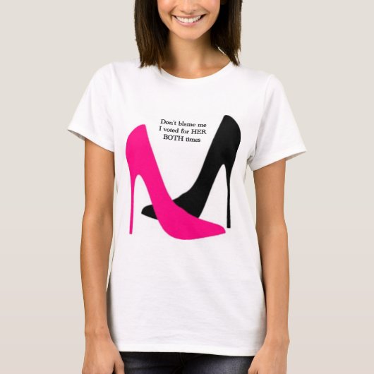 T-shirt Ne me blâmez pas, j'ai voté pour Hillary et Kamala (Devant)