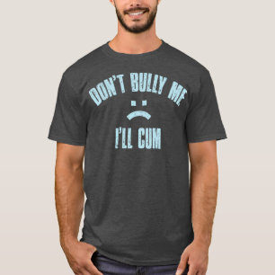 T-shirt Ne me brutalise pas, je suis bleu clair Texte Vint