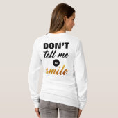 T-shirt Ne me dites pas de sourire (Dos entier)