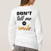 T-shirt Ne me dites pas de sourire (Dos)