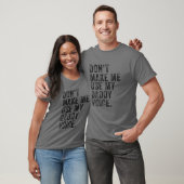 T-shirt Ne me fais pas utiliser mon papa Voix Papa Drôle V (Unisexe)