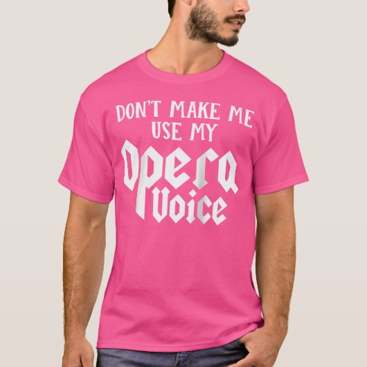 T-shirt Ne Me Fais Pas Utiliser Mon Tee De Baseball Opéra (Devant)