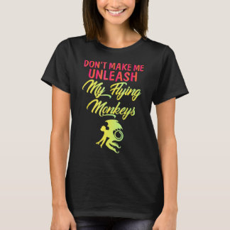 T-shirt Ne me faites pas lâcher des singes volants Hallowe