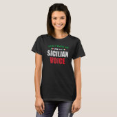 T-shirt Ne me faites pas utiliser ma voix sicilienne Conve (Devant entier)