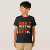 T-shirt Ne Me Faites Pas Venir À Net Racket Shuttle Badmin (Devant entier)