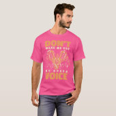 T-shirt Ne Me Forcez Pas À Utiliser Ma Voix D'Opéra Amant (Devant entier)