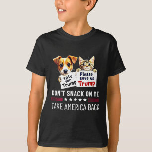 T-shirt Ne Me Grignote Pas Drôles Chats Chiens
