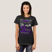 T-shirt Ne me jugez pas Non - Violet Ribbon Fibromyalgia A (Devant entier)