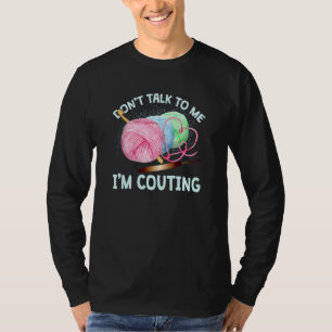 T-shirt Ne Me Parlez Pas Je Coupe Tricot Crochet