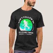 T-shirt Ne me suivez pas Patinage en ligne fille Rollerb (Devant)