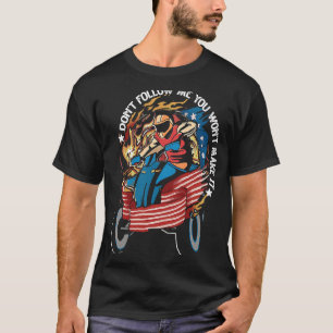 T-shirt Ne me suivez pas Vous n'allez pas le faire ATV Rid