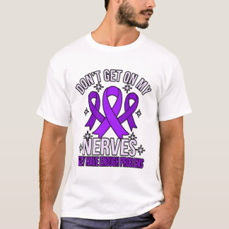 T-shirt Ne me tapez pas sur les nerfs Ruban de sensibilisa