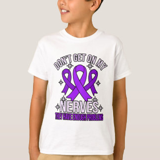 T-shirt Ne me tapez pas sur les nerfs Ruban de sensibilisa