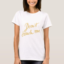Ne me touche pas Texte de calligraphie de script