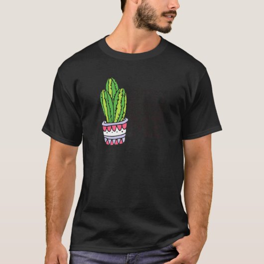 T-shirt Ne me touchez pas Femmes Mens Cactus Joli Jardin P (Devant)