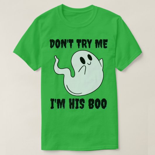 T-shirt Ne m'essayez pas Boo Matching Twin Halloween Coupl (Design devant)