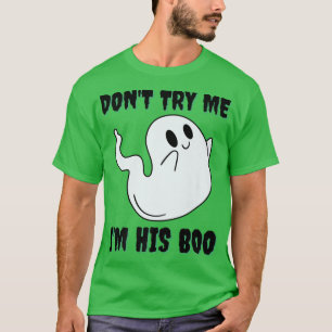 T-shirt Ne m'essayez pas Boo Matching Twin Halloween Coupl