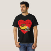 T-shirt Ne m'évitez pas, sois ma Saint-Valentin ! Retro Va (Devant entier)