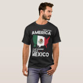 T-shirt Né Mexicain Mexique Américain États-Unis Citoyenne (Devant entier)