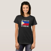 T-shirt Ne m'oblige pas à utiliser ma voix philippine phil (Devant entier)