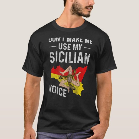 T-shirt Ne m'oblige pas à utiliser mes Convers Siciliens V (Devant)