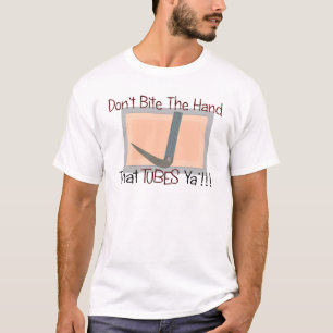 T-shirt Ne mordez pas la main cette les TUBES YA