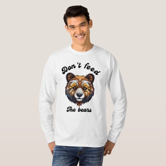 T-shirt Ne nourris pas les ours (Devant entier)