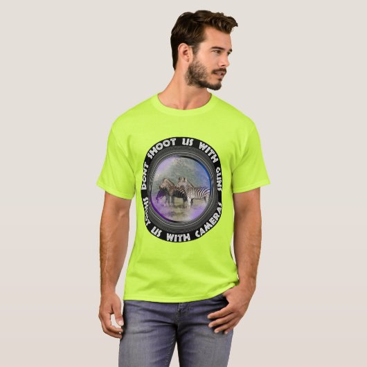 T-shirt Ne nous tirez pas sur Zebra Mountain (Devant entier)