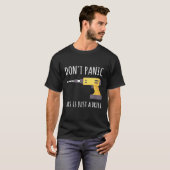 T-shirt Ne Panique C'Est Juste Un Exercice (Devant entier)