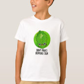 T-shirt Ne paniquez pas Romaine Calm Funny Veggie Pun (Devant)