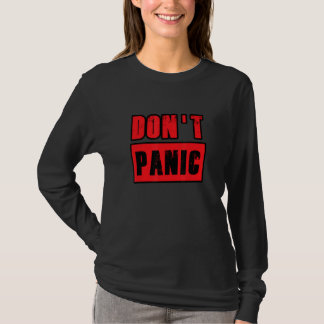 T-shirt Ne paniquez pas Vintage en détresse paniquant sarc