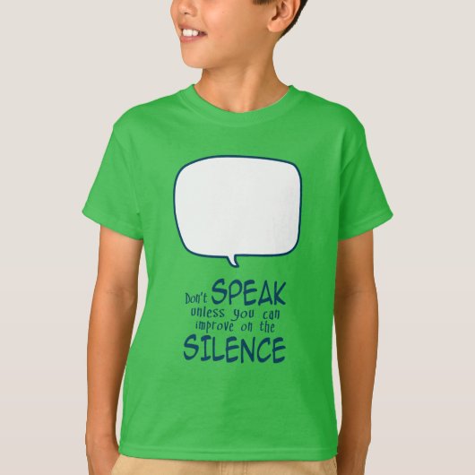 T-shirt Ne Parle Pas (Devant)