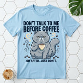T-shirt Ne Parlez Pas Avant Le Café Ou Après Grumpy Cat
