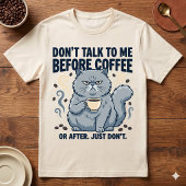 T-shirt Ne Parlez Pas Avant Le Café Ou Après Grumpy Cat