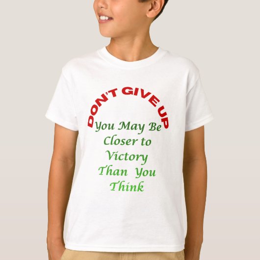 T-shirt Ne pas abandonner (Devant)